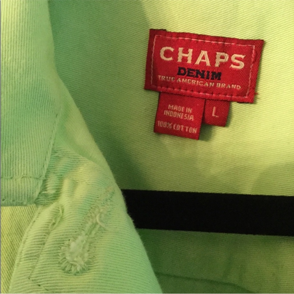 Chaps Light Green Denim Jacket - image 2
